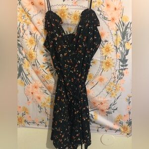 Size 2x romper floral red and black